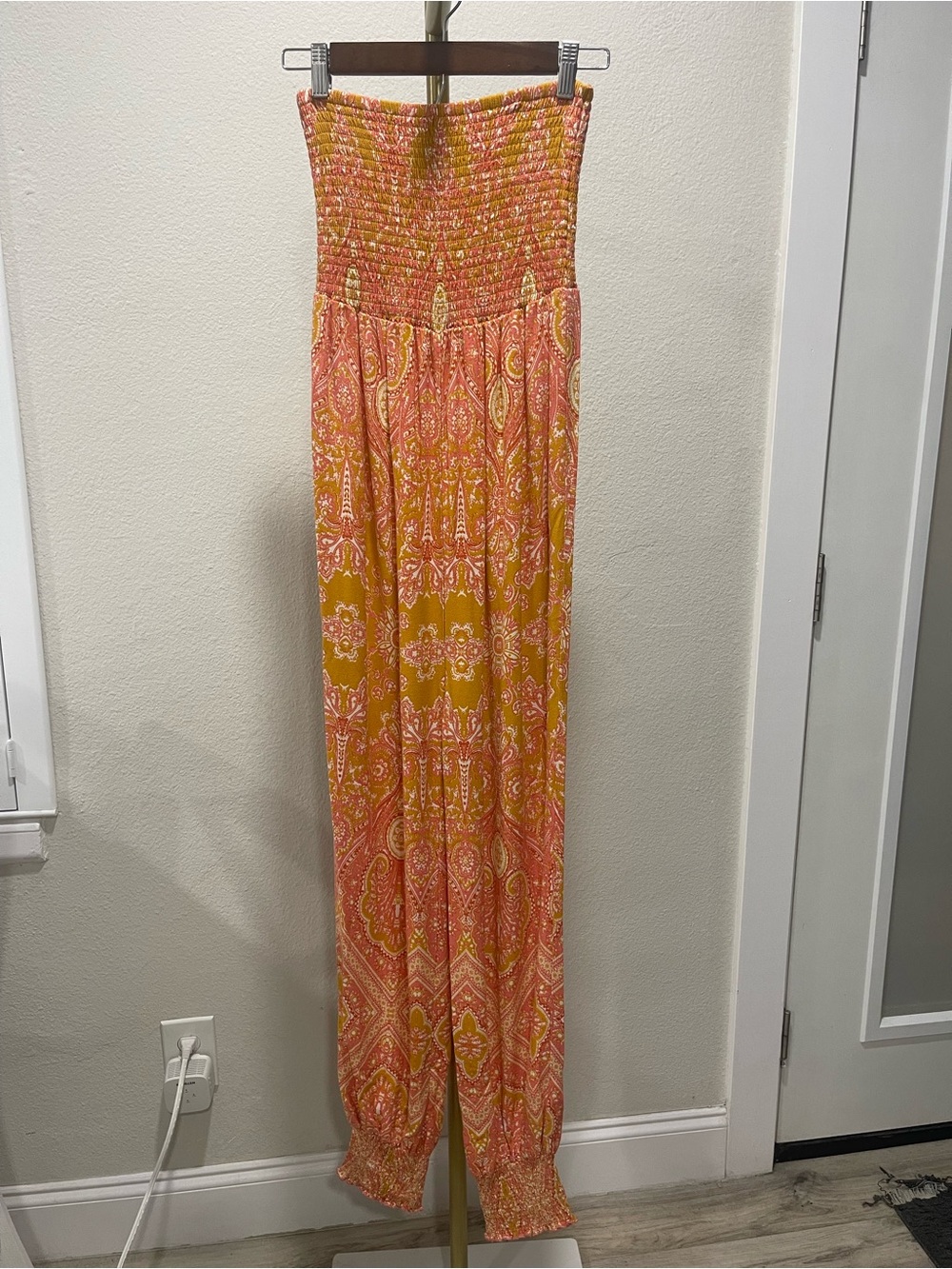 Free People Thinking Of You Strapless Jumpsuit